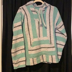 Wool like tribal hoodie